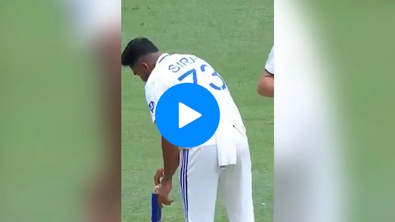 Mohammed Siraj's bail swap trick brings Marnus Labuschagne's wicket quickly